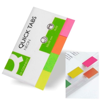 Banderitas separadoras de papel, Q-connect